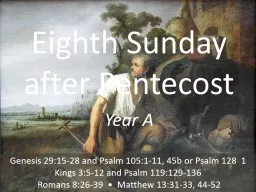 PPT-Eighth Sunday after Pentecost