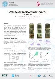 Abstract Plenoptic cameras capture the directional information of the light distribution from a sce