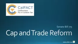 Cap and Trade Reform Senate Bill 775