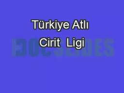 PPT-Türkiye Atlı Cirit Ligi