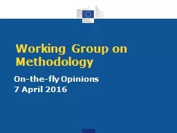 Working Group on Methodology