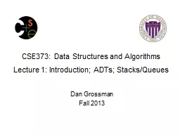 CSE373: Data Structures and Algorithms