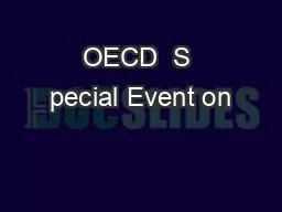 OECD  S pecial Event on
