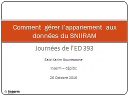 Journées de l’ED 393