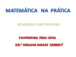 MATEMÁTICA  NA  PRÁTICA