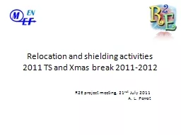 Relocation and shielding activities
