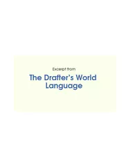 Excerpt from The Drafters World Language  The followin