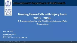 Nursing Home Falls with Injury from