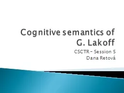 Cognitive semantics of G.