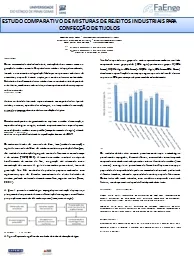 PPT-ESTUDO COMPARATIVO DE MISTURAS DE REJEITOS INDUSTRIAIS PARA CONFECÇÃO DE TIJOLOS