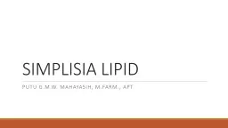 PPT-SIMPLISIA LIPID Putu G.M.W.