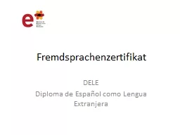 Fremdsprachenzertifikat DELE