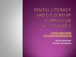 Digital Literacy and citizenship curriculum