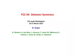 FCC- hh    Detector   Summary