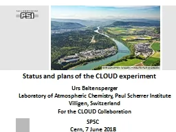 Status and plans of the CLOUD experiment