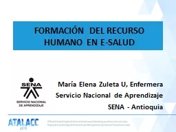 FORMACIÓN DEL RECURSO HUMANO EN E-SALUD