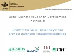 PPT-Small Ruminant Value Chain Development in Ethiopia: