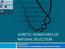 Genetic signatures of natural selection