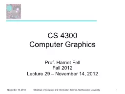 PPT-CS 4300 Computer Graphics