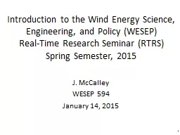 Introduction to the Wind Energy Science, Engineering, and Policy (WESEP)