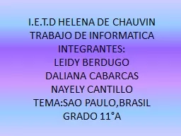 I.E.T.D HELENA DE CHAUVIN