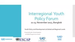 PPT-Interregional Youth Policy Forum