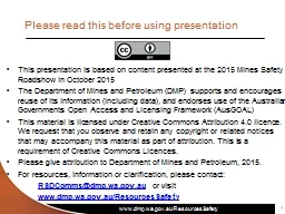 Please read this before using presentation