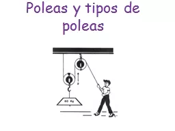 Poleas y tipos de poleas