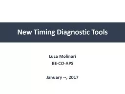 “Timing  Diagnostic Tools and where to find