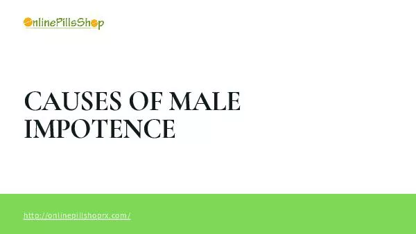 Causes Of male impotence