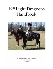 19th light dragoons hand book