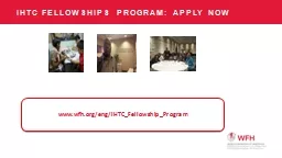 IHTC Fellowships Program:
