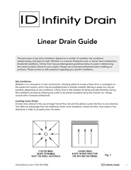 LInear drain guide