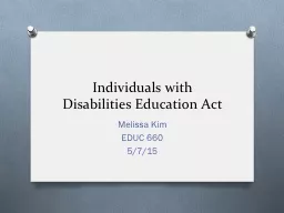 Individuals with Disabilities Education Act