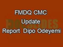FMDQ CMC Update Report  Dipo Odeyemi