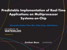 Predictable Implementation of Real-Time Applications on Multiprocessor