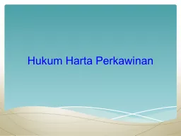 Hukum   Harta   Perkawinan