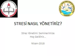 STRESİ NASIL YÖNETİRİZ?