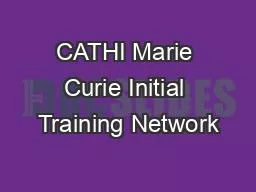 CATHI Marie Curie Initial Training Network