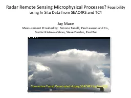 Radar Remote Sensing Microphysical Processes?