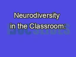 Neurodiversity in the Classroom: