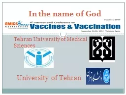 PPT-University of Tehran Tehran University of Medical Sciences