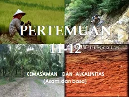 PERTEMUAN  11-12 KEMASAMAN  DAN  ALKALINITAS