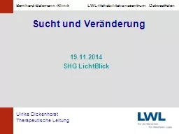 Sucht und Veränderung 19.11.2014