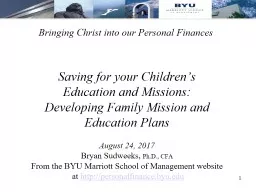 Bringing Christ into our Personal Finances