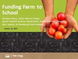 Funding Farm to School January 13, 2014