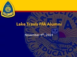 Lake Travis FFA Alumni November 4