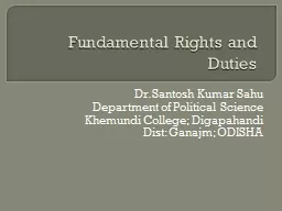 Fundamental Rights and Duties