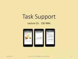 PPT-Task Support Lecture 21: