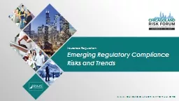 Insurance Regulation: Emerging Regulatory Compliance